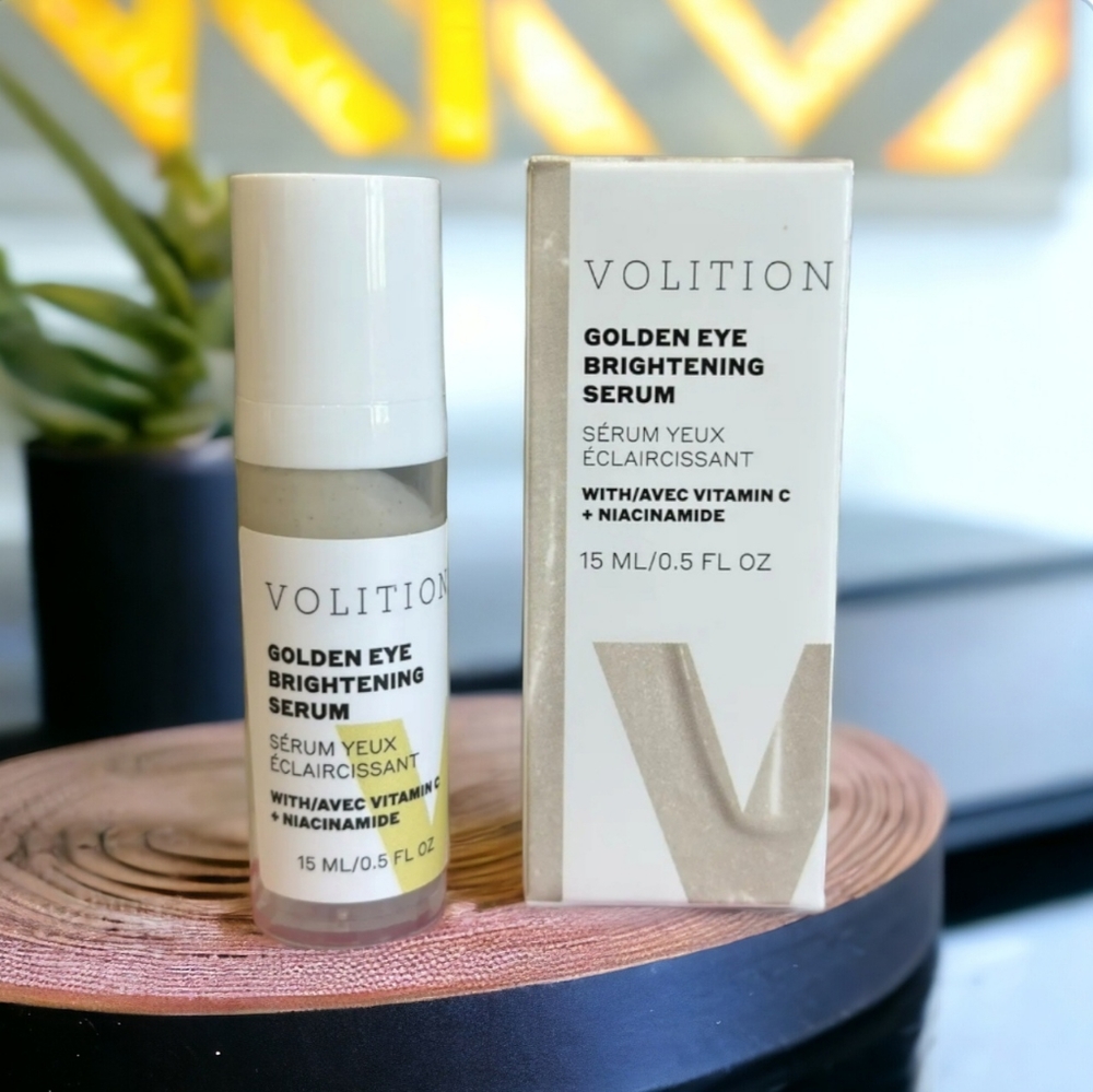 VOLITION Beauty Golden Eye Brightening Serum New Full Size NIB